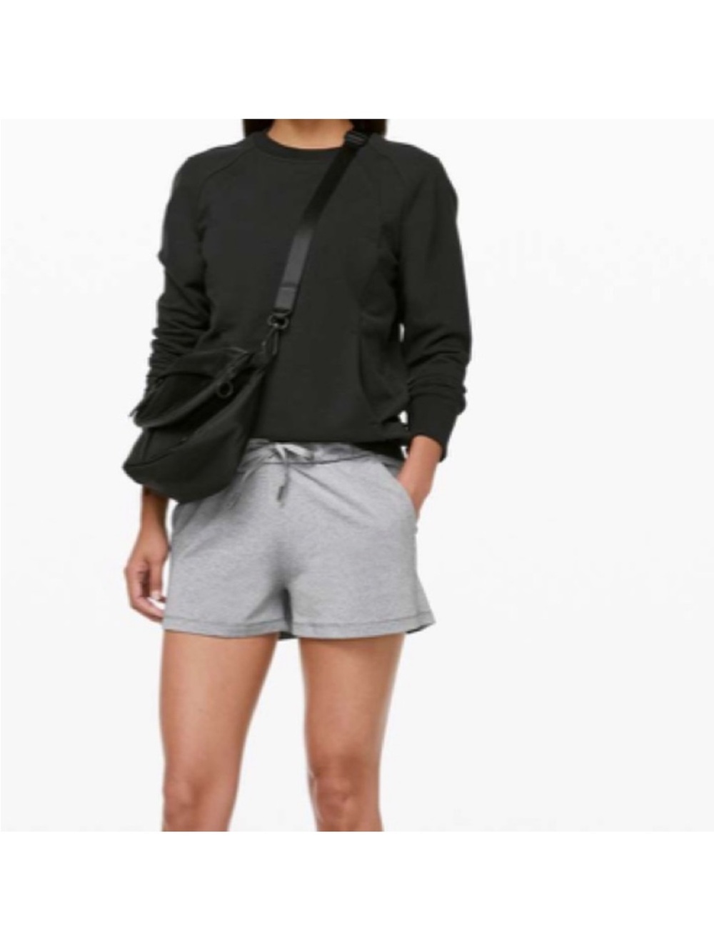 lululemon Gray Drawstring Casual Athletic Shorts